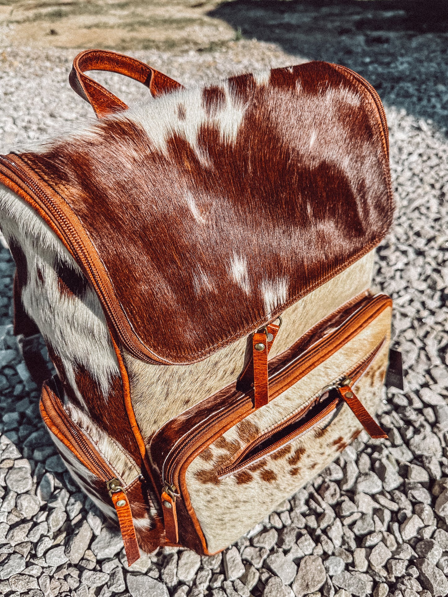 Magnolia Cowhide Leather Backpack