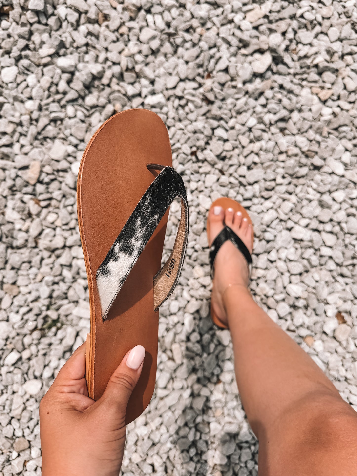 Echo Flip Flop Cowhide Sandal