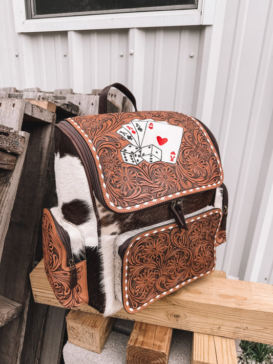 Aces Cowhide Backpack