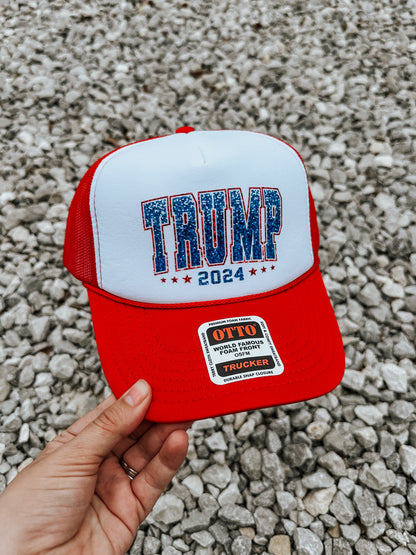 Trump Trucker Hat in Red
