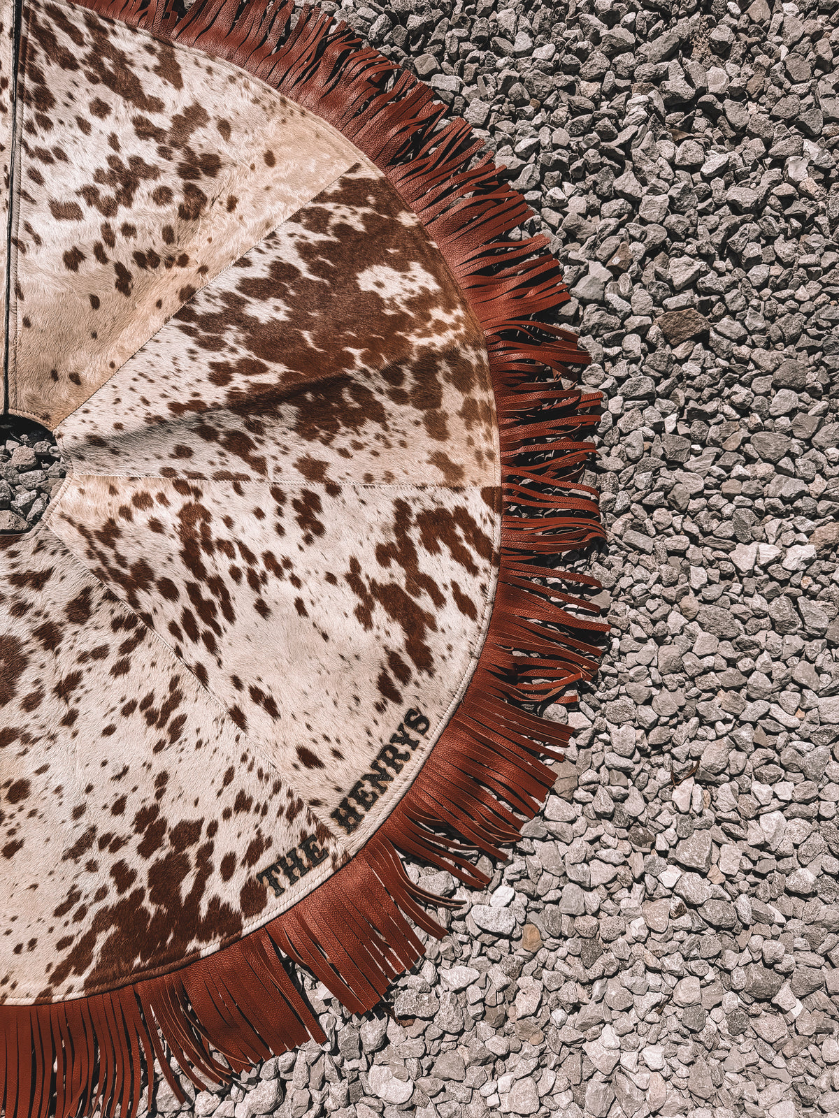Cowhide Christmas Tree Skirt