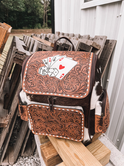 Aces Cowhide Backpack