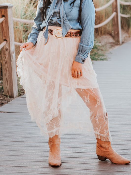 Boho Lace Skirt