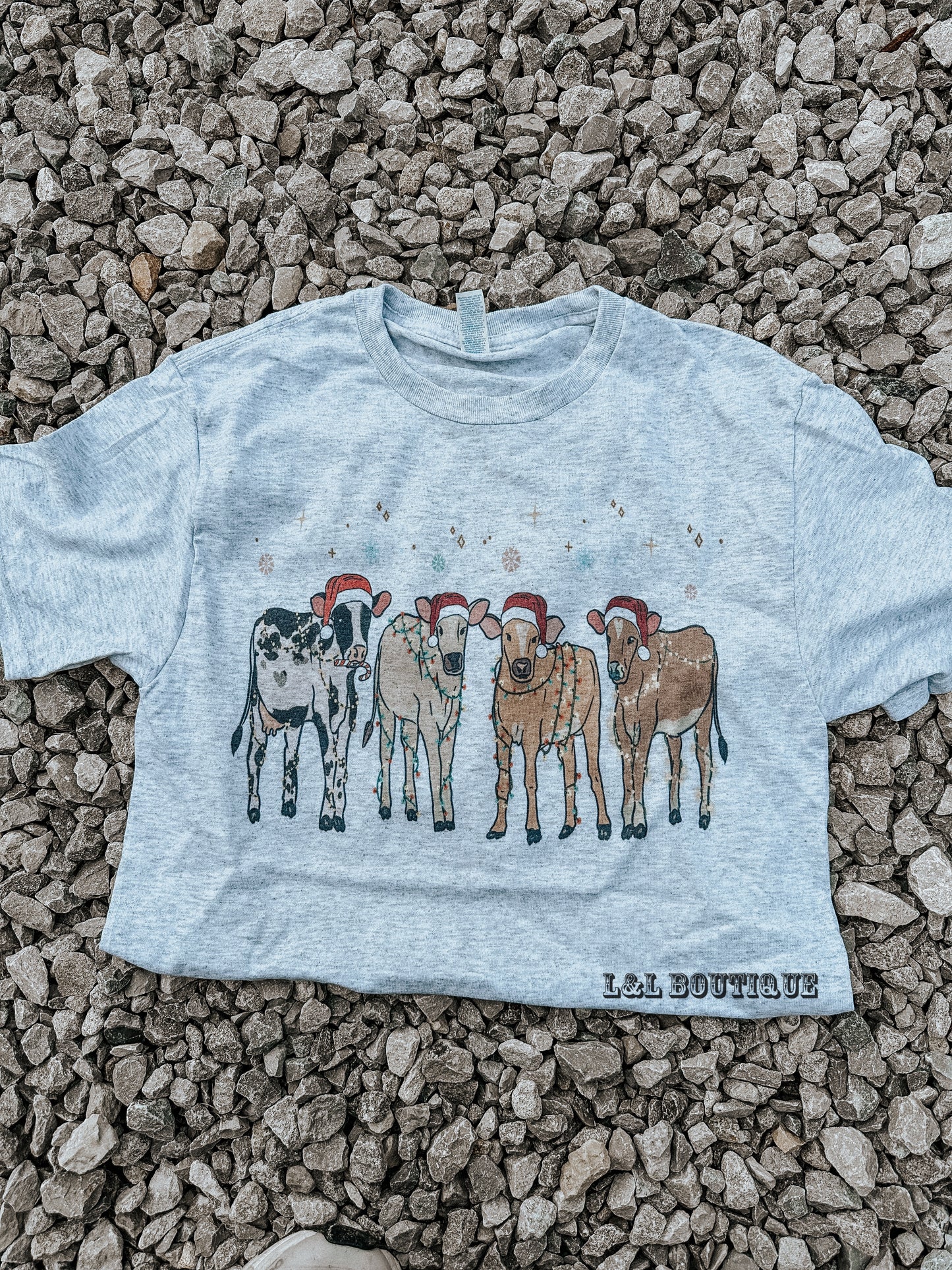 Christmas Cow Tshirt