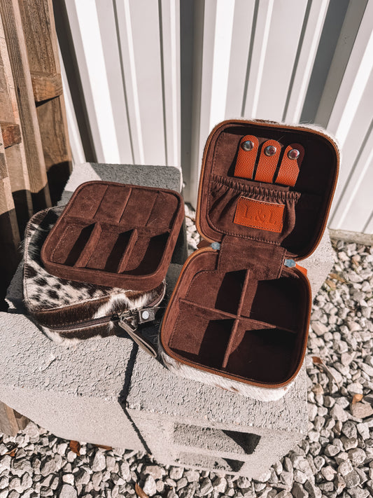 Cowhide Jewelry Box