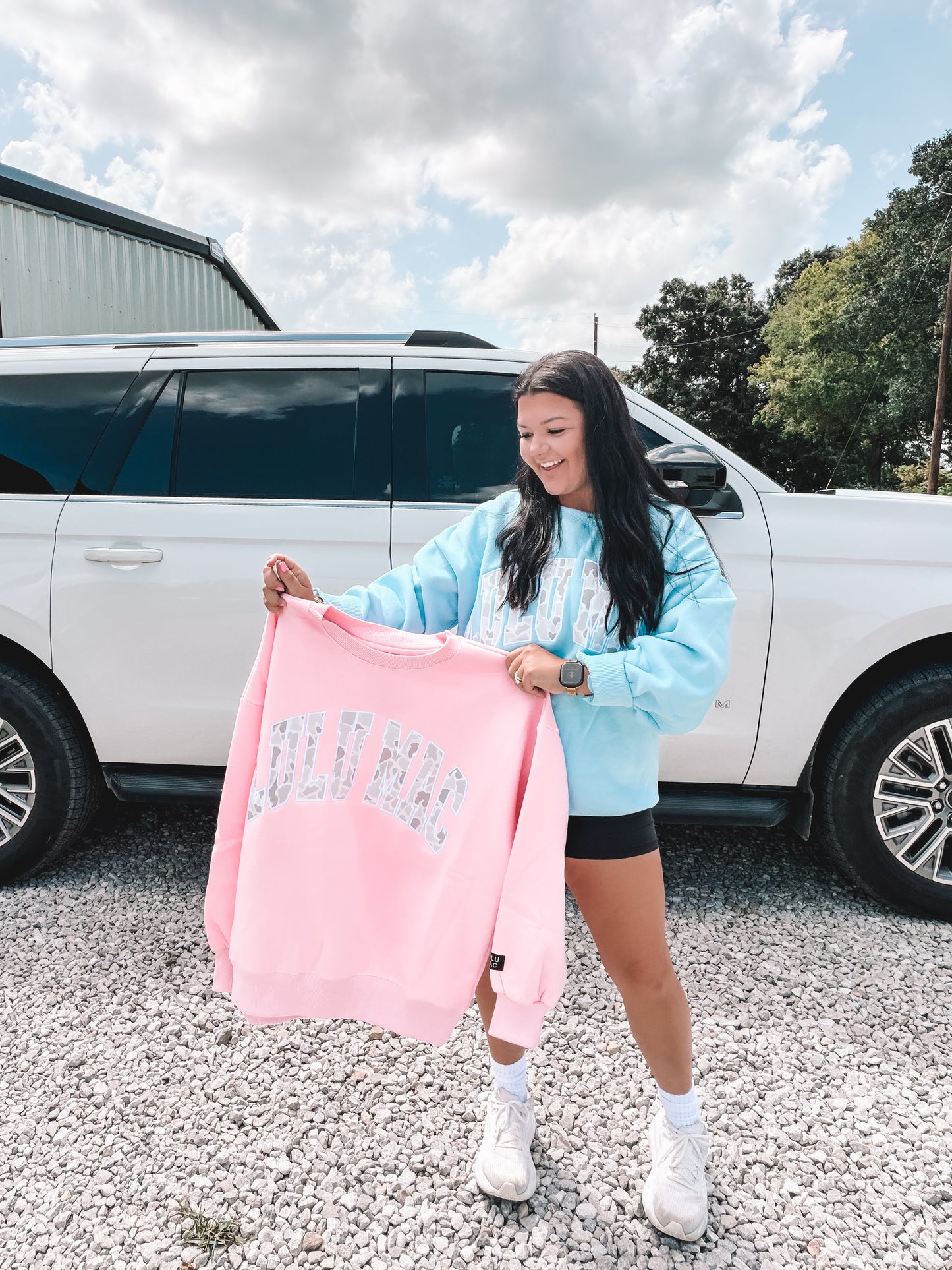 Ice Camo Lulu Mac Oversized Crewneck