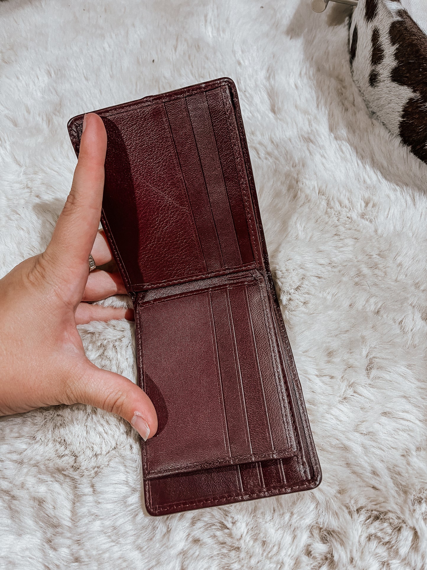 Cowhide Flip Wallet
