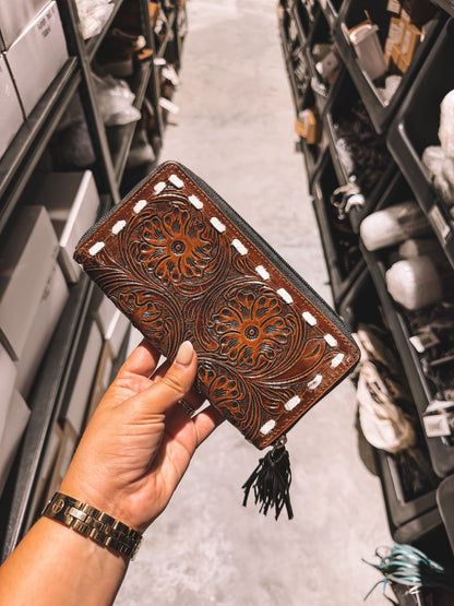 Tooled Stitch Wallet