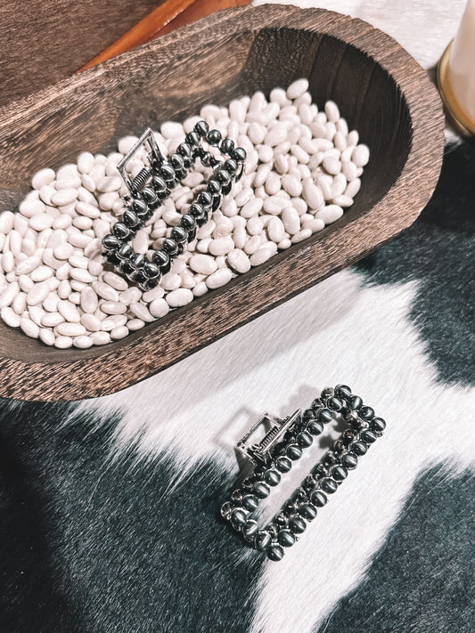 Medium Beaded Claw Clip