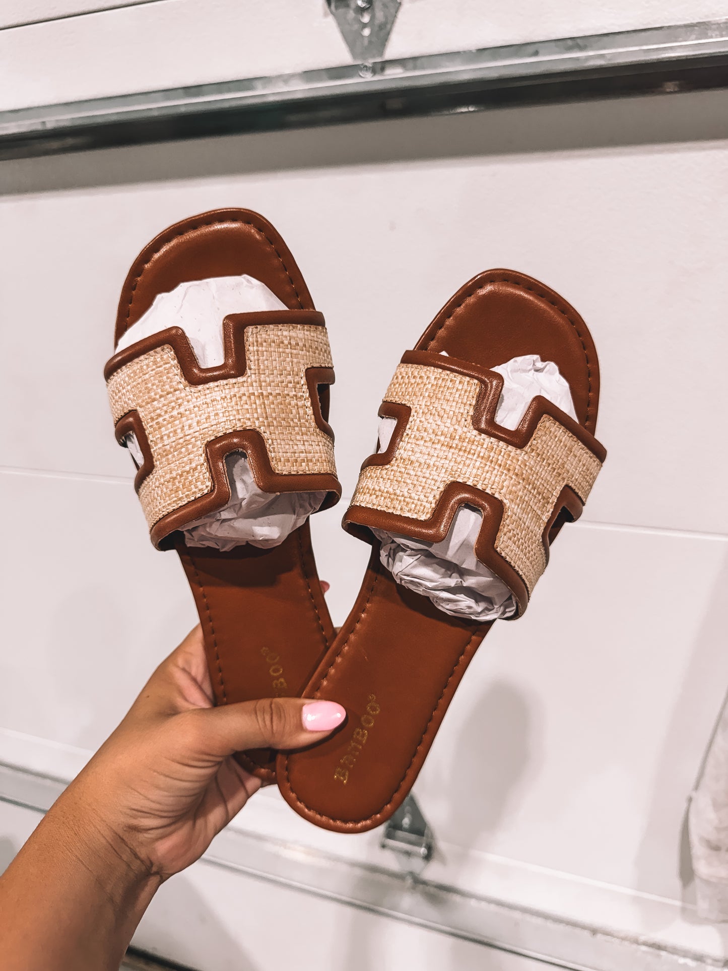 Geom Neutral Sandals