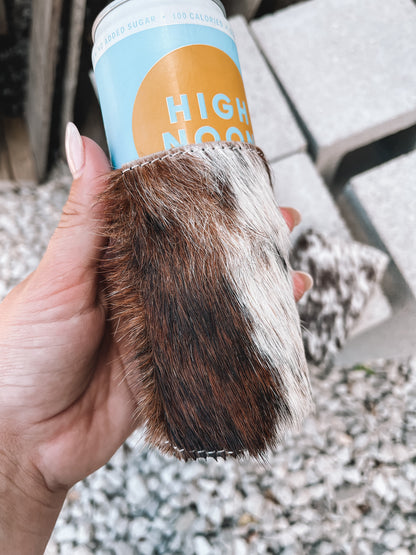 Cowhide Slim Koozie