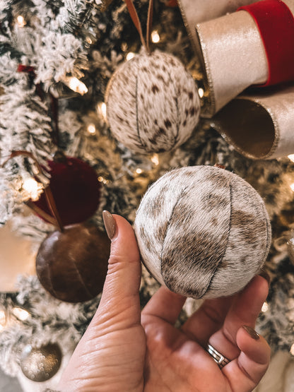 Cowhide Ornament Set of 6