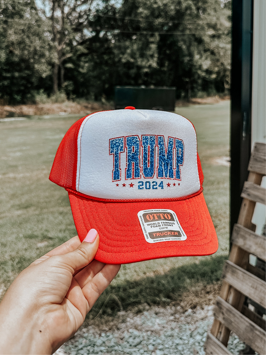 Trump Trucker Hat in Red