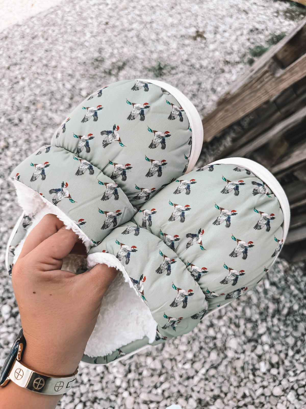 Green Duck Slippers