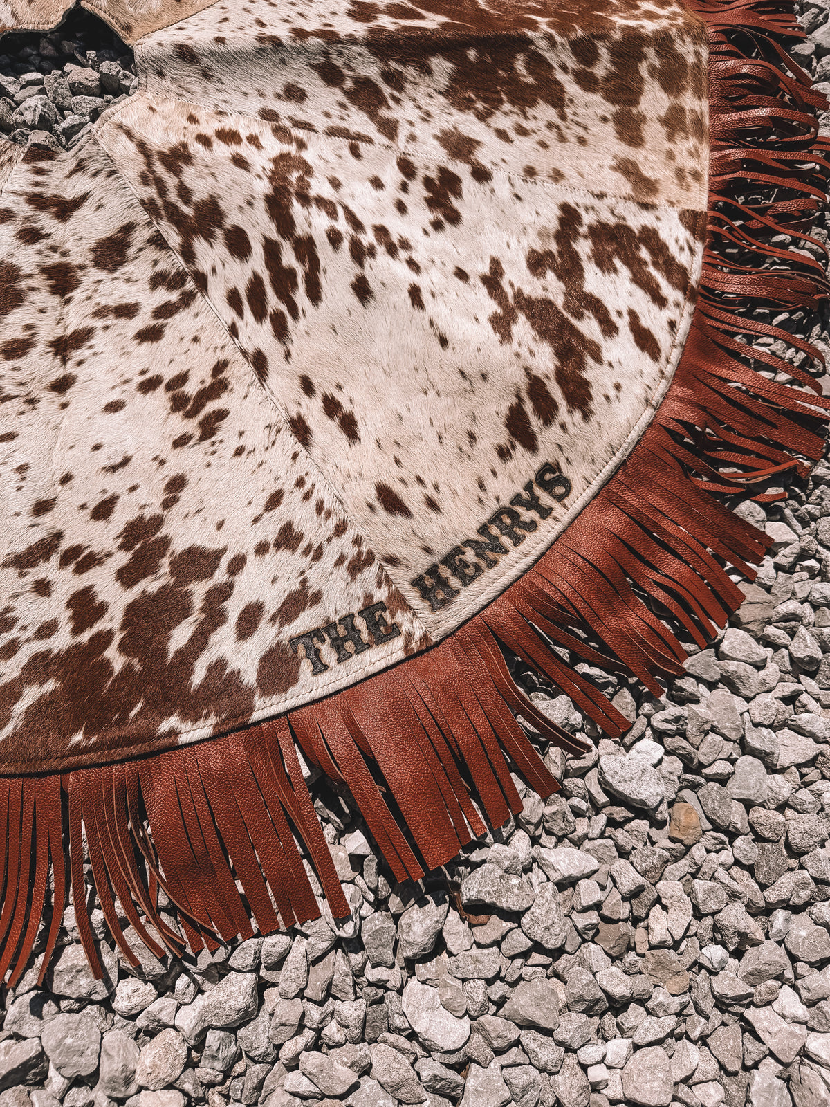 Cowhide Christmas Tree Skirt