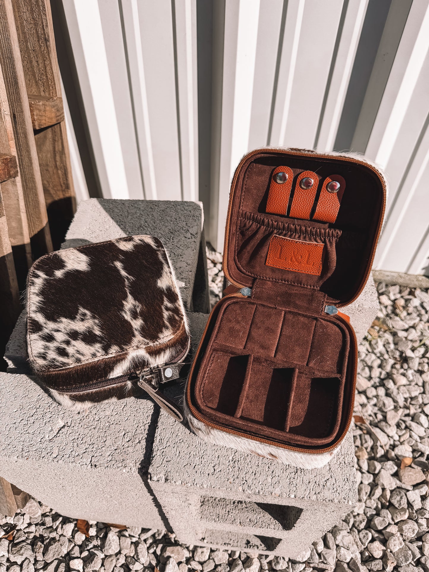 Cowhide Jewelry Box