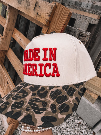 Made In America Trucker Hat - Leopard