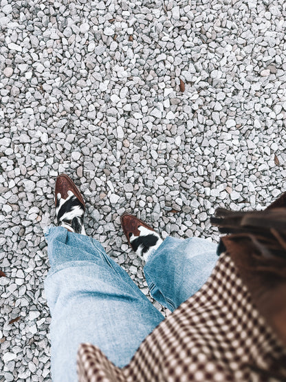 Silverado Cowhide Booties
