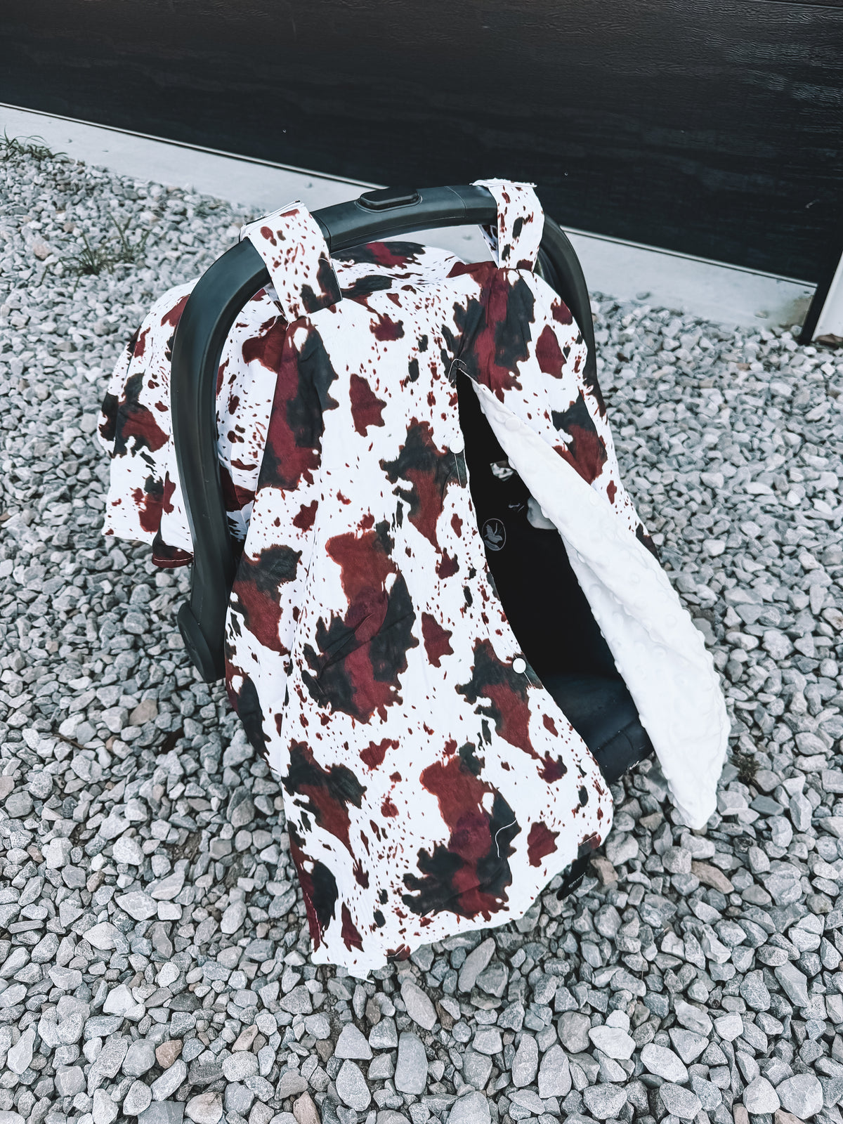 Car Seat Cover - Brown Cow