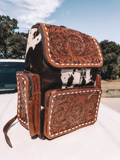 Austin Leather & Cowhide Backpack