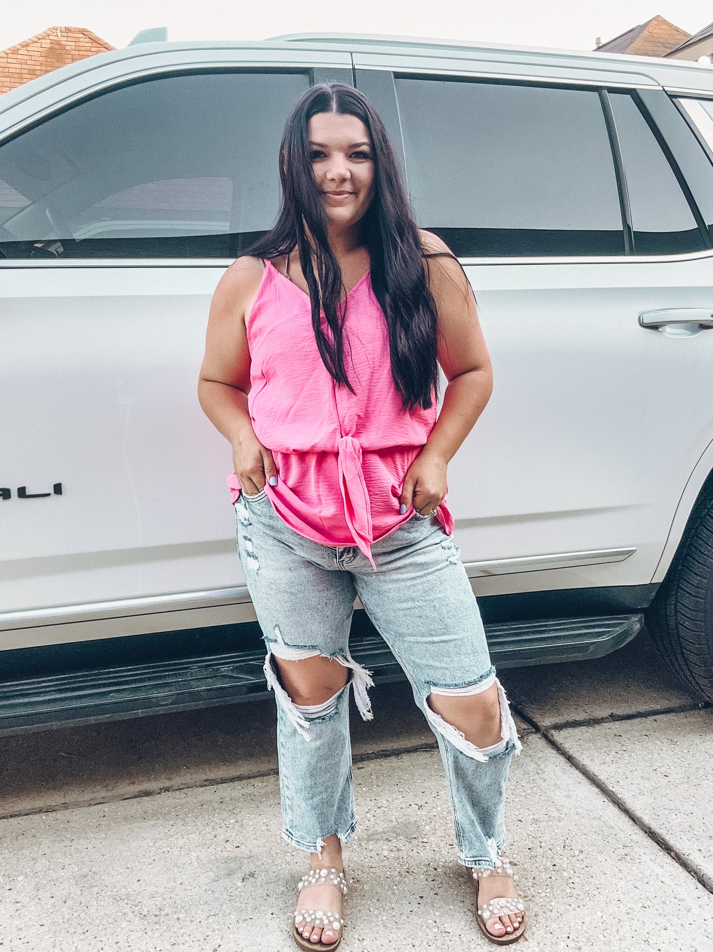 Flamingo Pink Tank Top