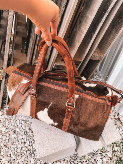 Lubbock Cowhide Duffle Bag