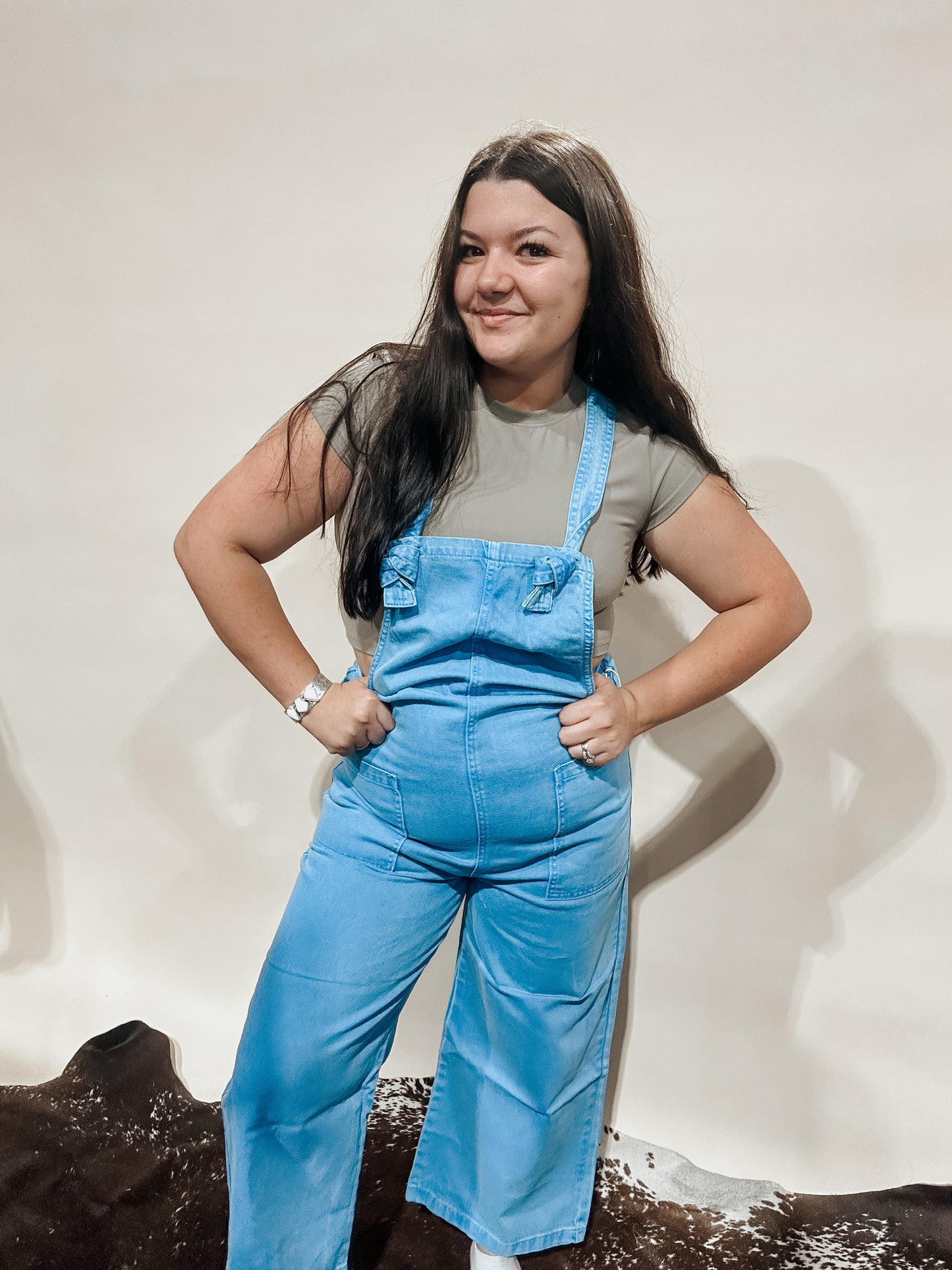 Ocean Blue Denim Jumpsuit