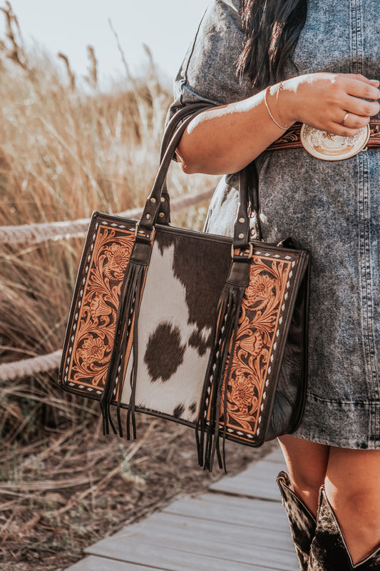Pheonix Cowhide Tote Bag