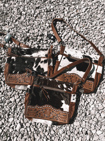 Genetic Leather Cowhide Purse