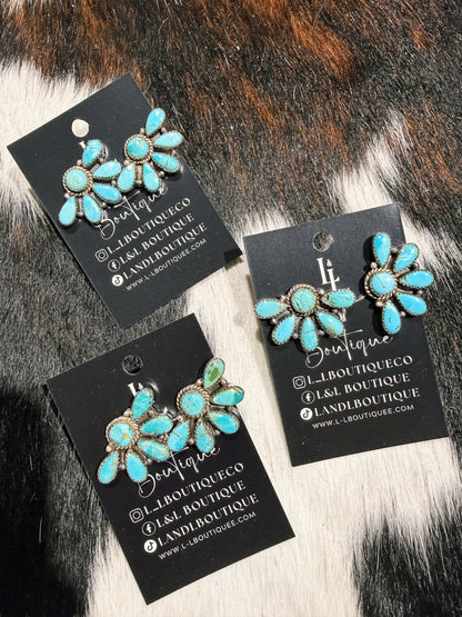 Broken Bow Earrings in Turquoise