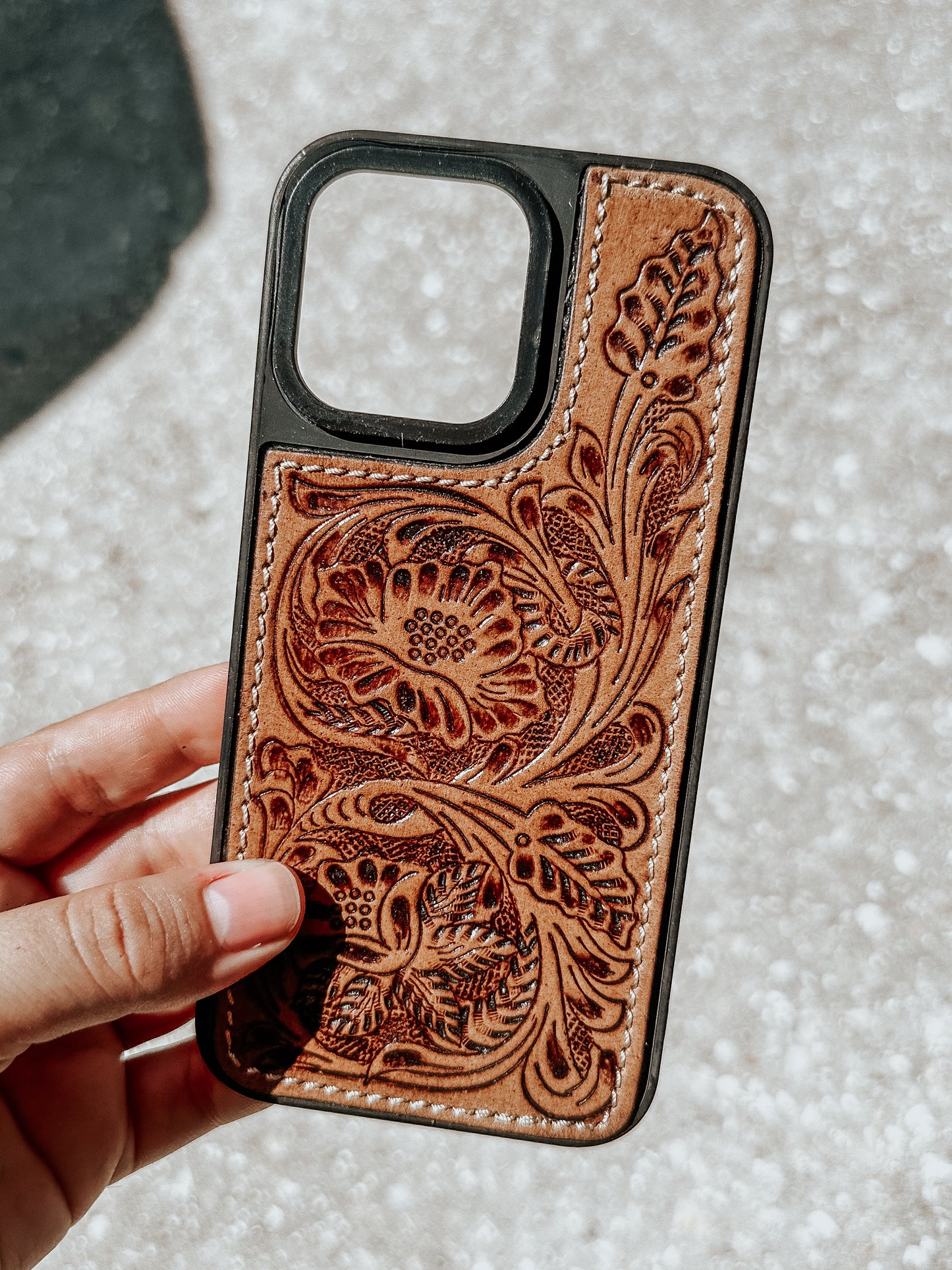 Falcon Trail Leather Phone Case (iPhone 14 Pro Max)