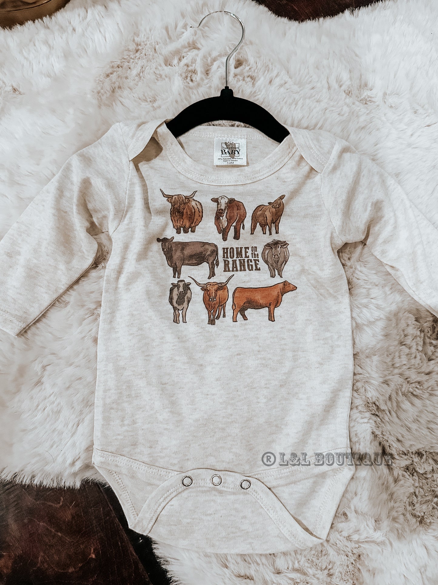 Home on the Range Onesie Long Sleeve