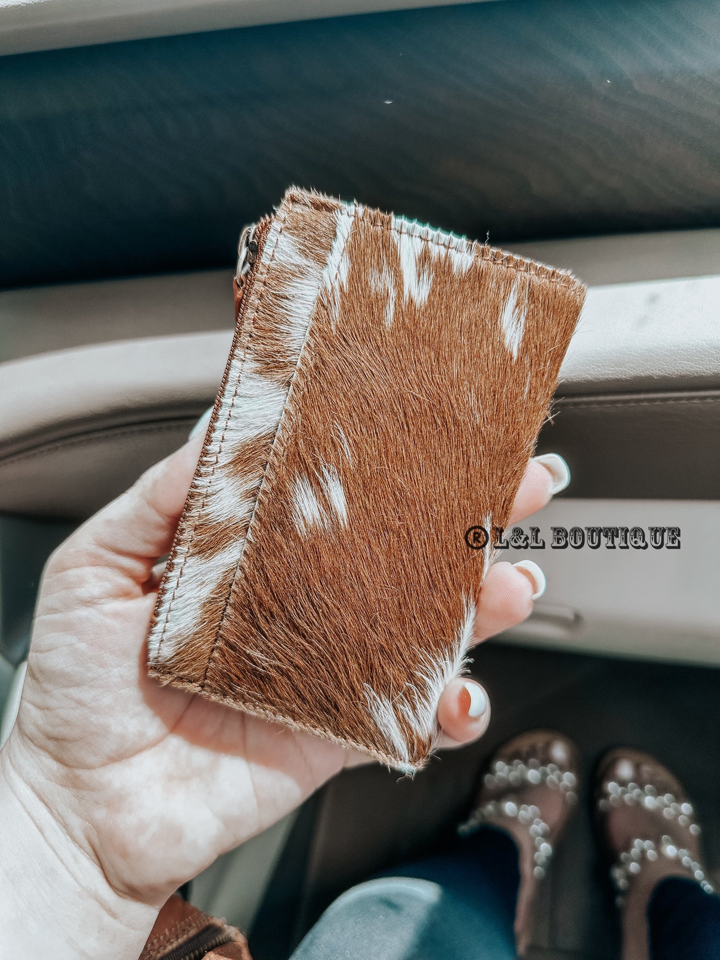 Bailey Ray Cowhide Card Holder