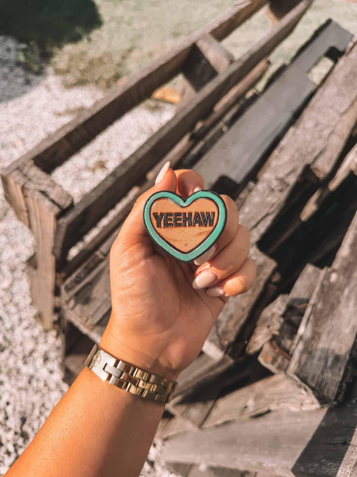 Yeehaw Heart Pop Socket