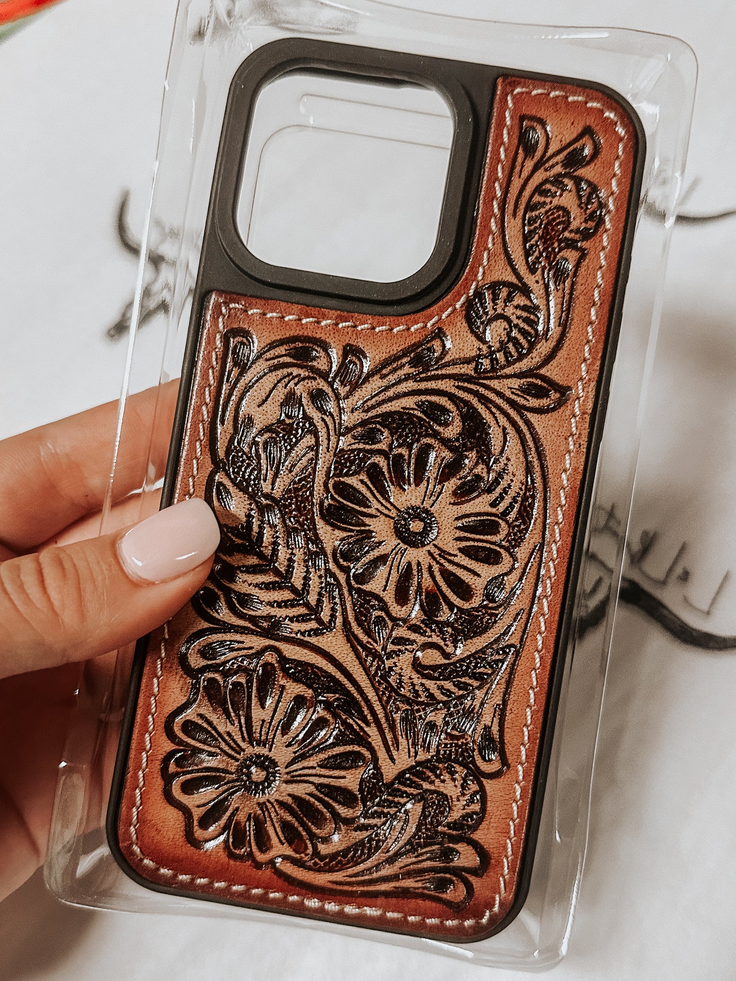 Eagles Tooled Leather iPhone 15 Pro Max Case