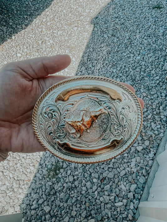 Bull Rider Belt Buckle