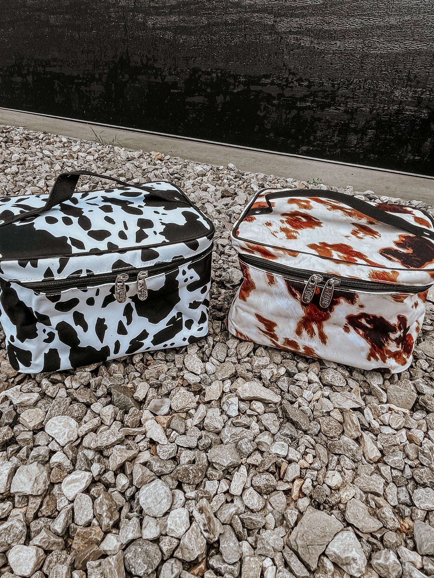 Cow Print Makeup Bag