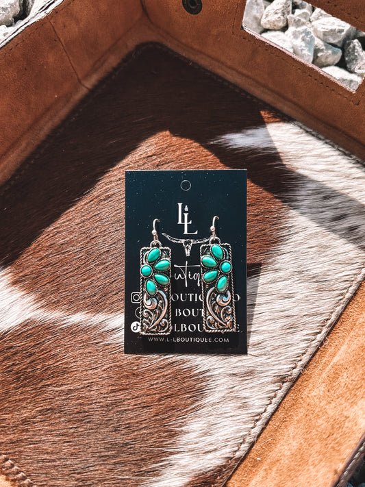 Flower Crest Earrings