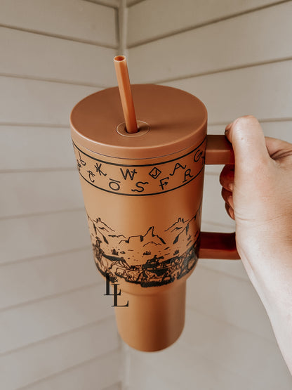 Cattle Drive Tumbler in Rust