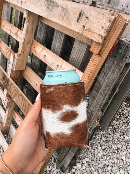 Standard Cowhide Koozie Tan