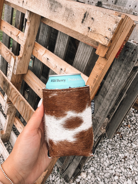 Standard Cowhide Koozie Tan