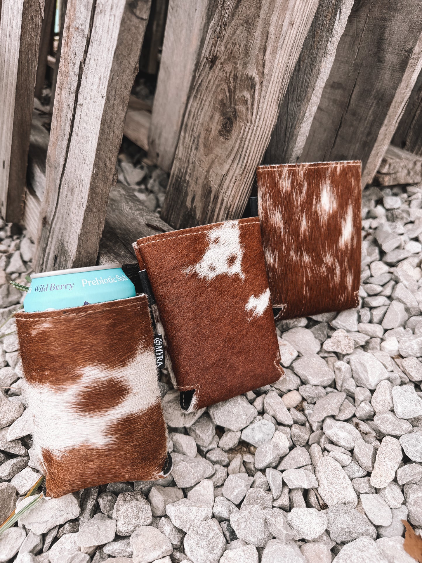 Standard Cowhide Koozie Tan