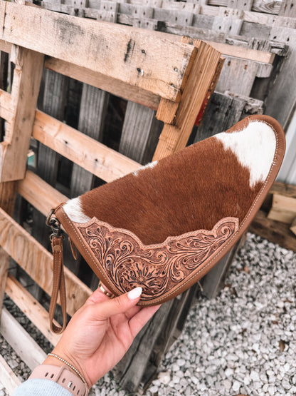 Cinder Leather & Cowhide Gun Sleeve