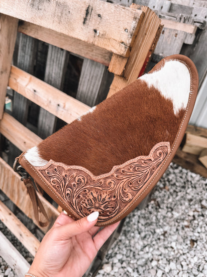 Cinder Leather & Cowhide Gun Sleeve