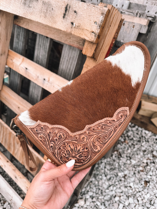 Cinder Leather & Cowhide Gun Sleeve