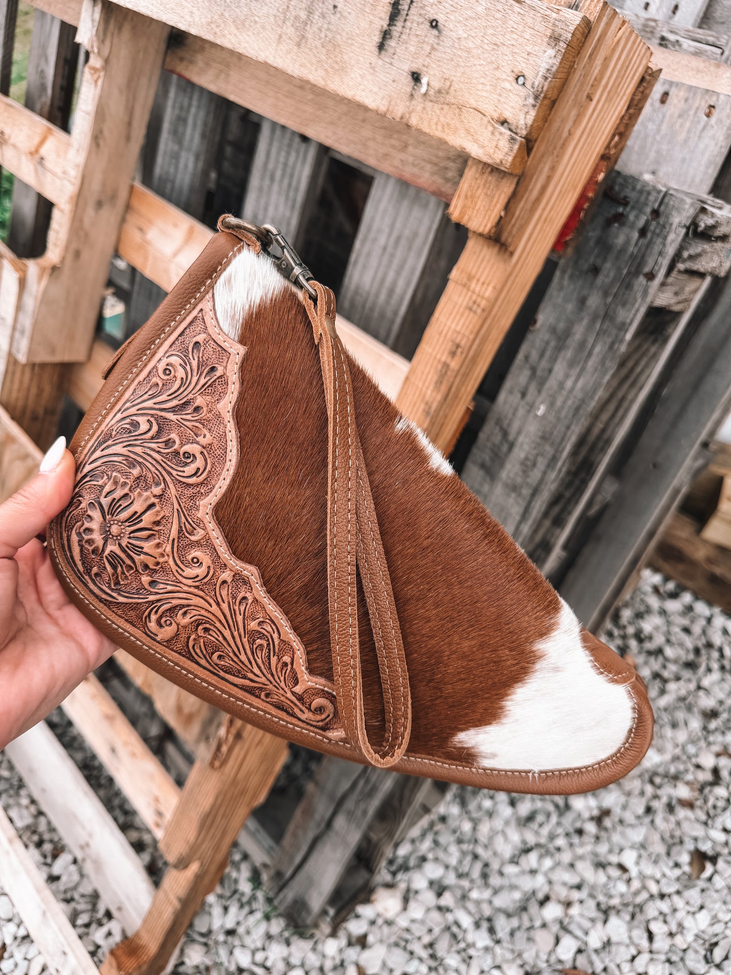 Cinder Leather & Cowhide Gun Sleeve