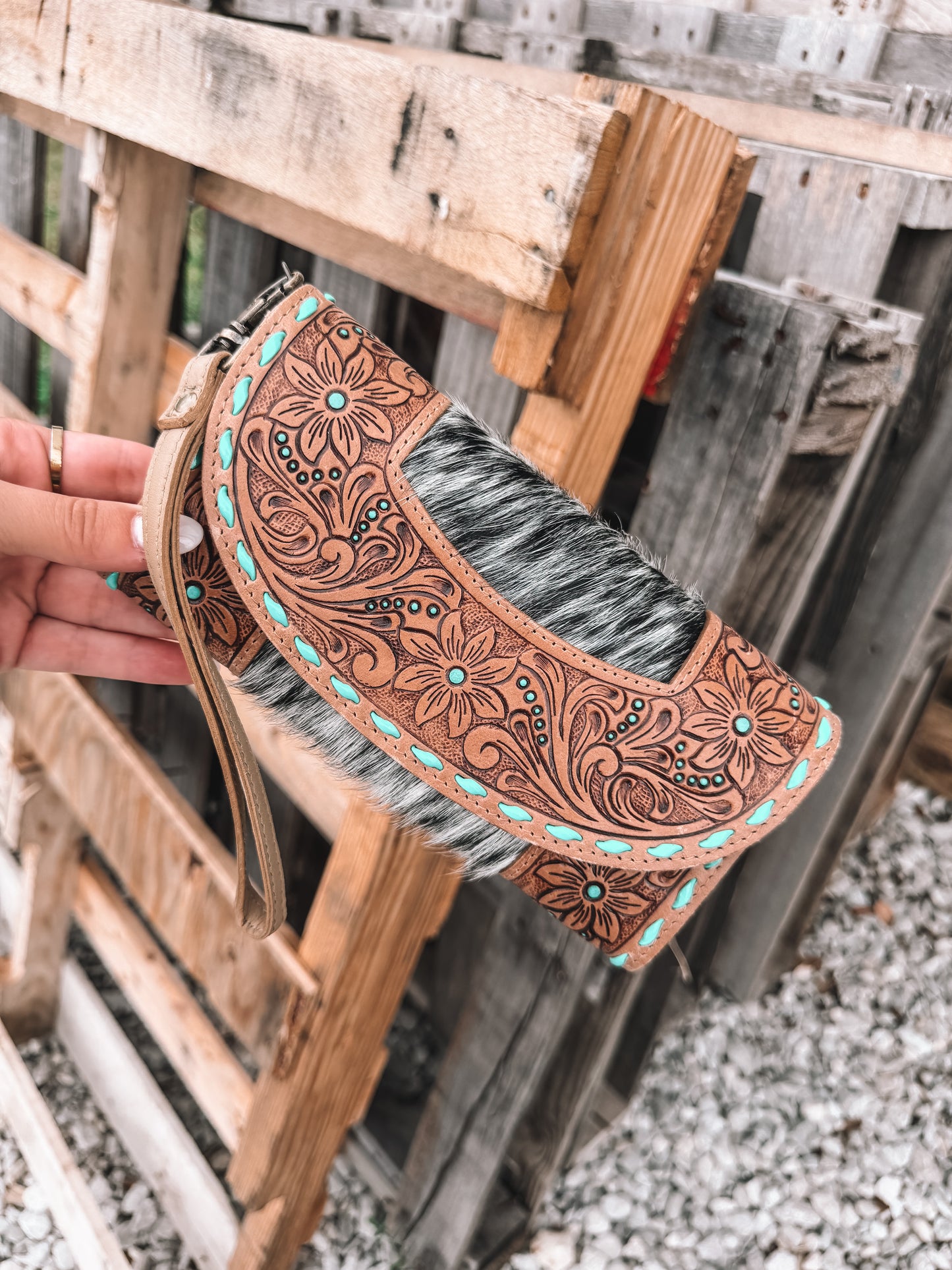 Stoneflower Cowhide & Leather Wallet