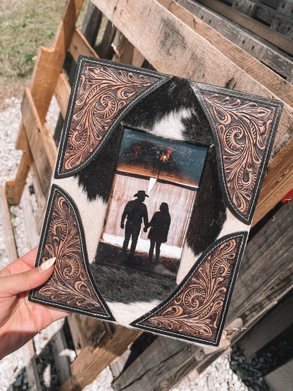 Whisper Cowhide Picture Frame