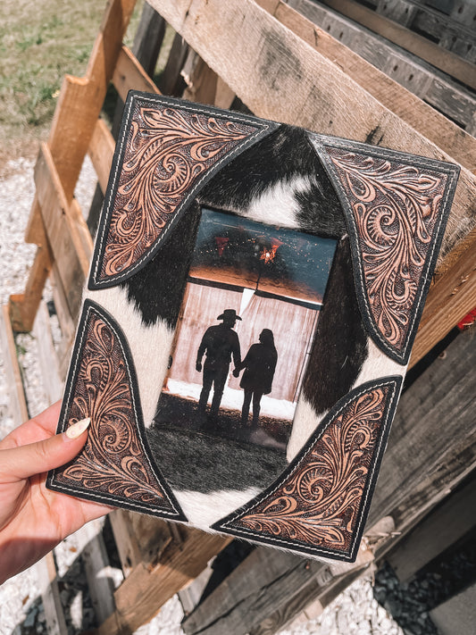 Whisper Cowhide Picture Frame
