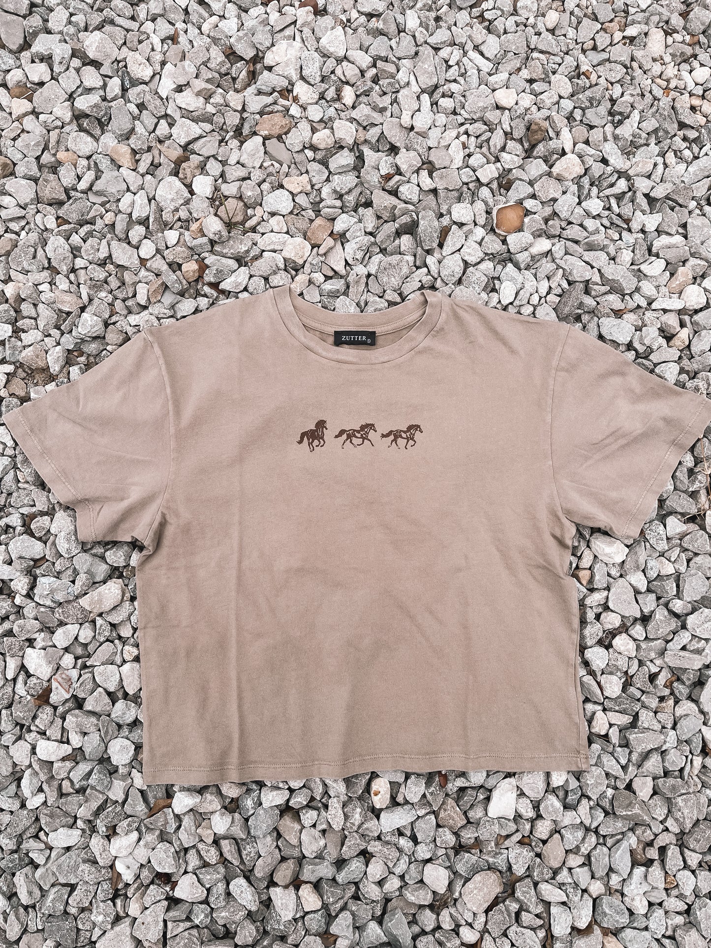 Horse Trio Crop Top